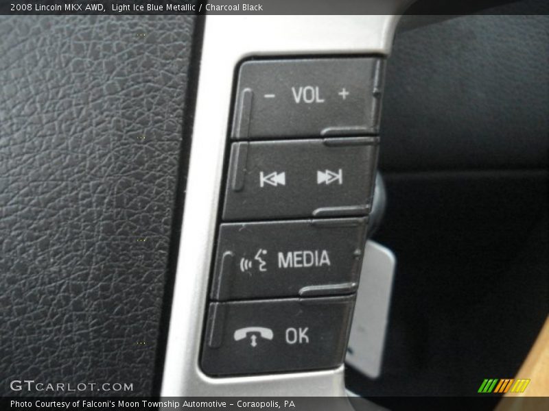 Light Ice Blue Metallic / Charcoal Black 2008 Lincoln MKX AWD