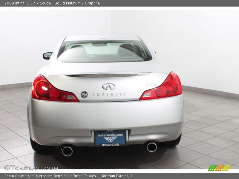 Liquid Platinum / Graphite 2009 Infiniti G 37 x Coupe