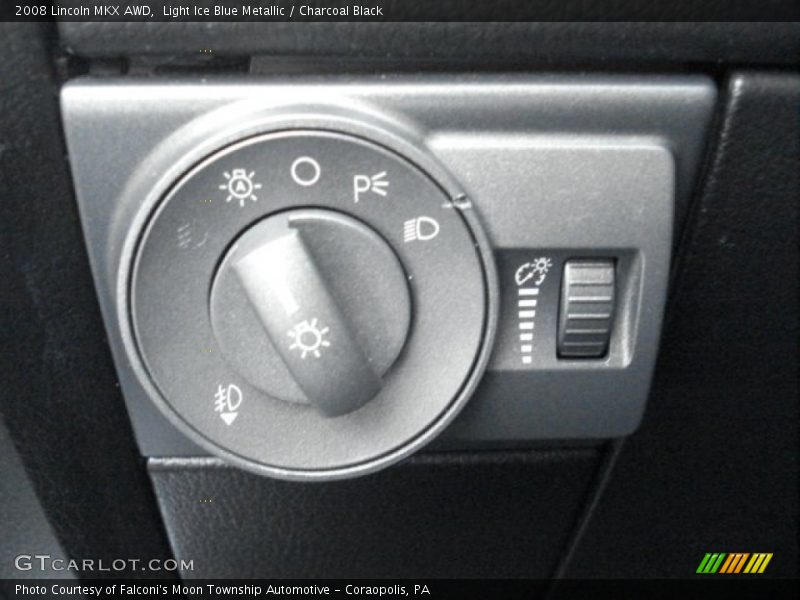 Light Ice Blue Metallic / Charcoal Black 2008 Lincoln MKX AWD