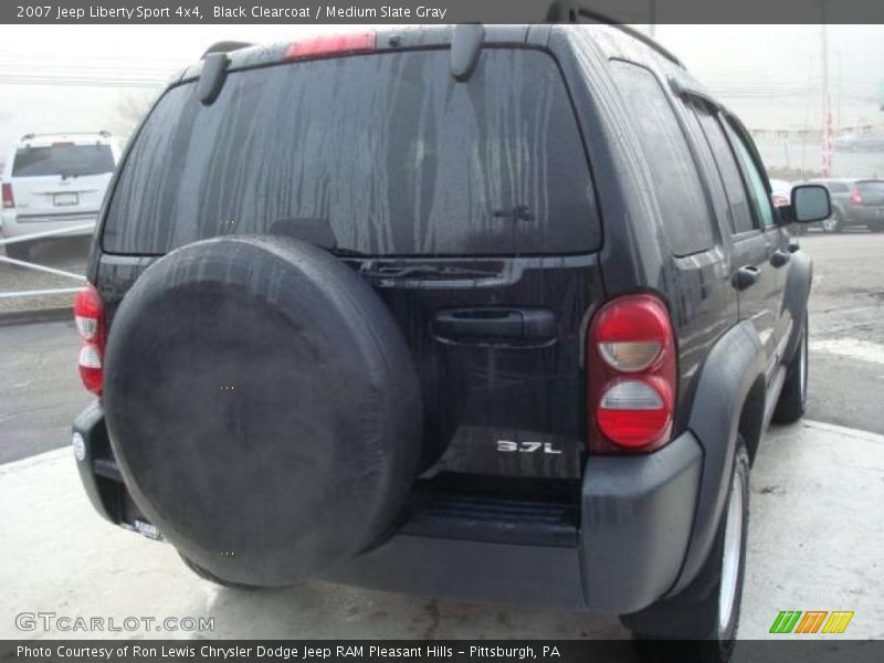 Black Clearcoat / Medium Slate Gray 2007 Jeep Liberty Sport 4x4