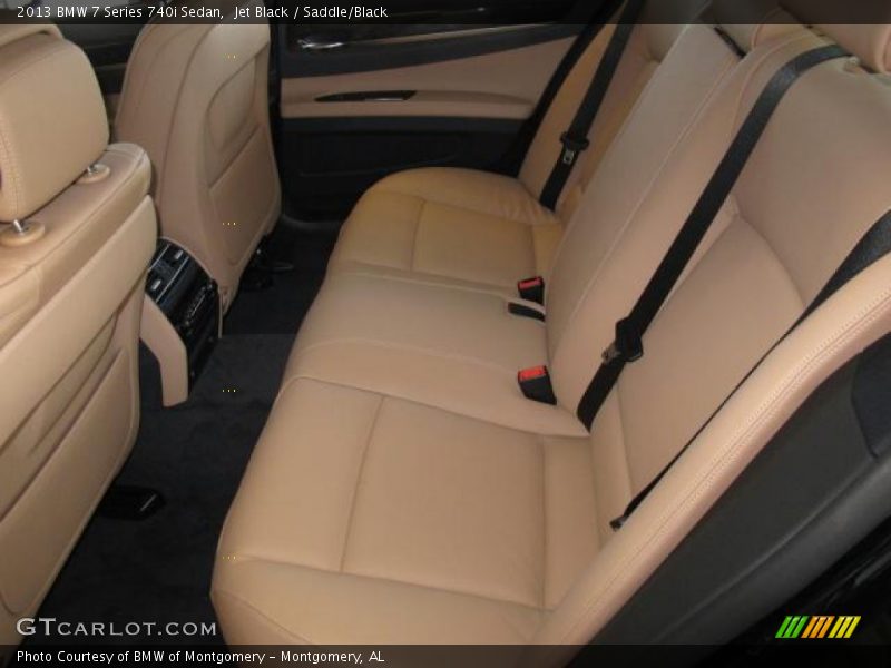 Rear Seat of 2013 7 Series 740i Sedan