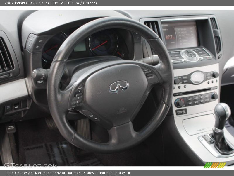 Liquid Platinum / Graphite 2009 Infiniti G 37 x Coupe