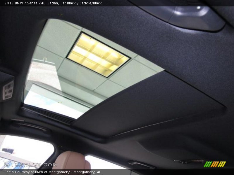 Jet Black / Saddle/Black 2013 BMW 7 Series 740i Sedan