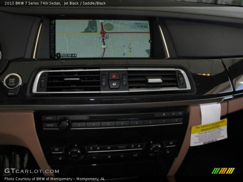 Jet Black / Saddle/Black 2013 BMW 7 Series 740i Sedan