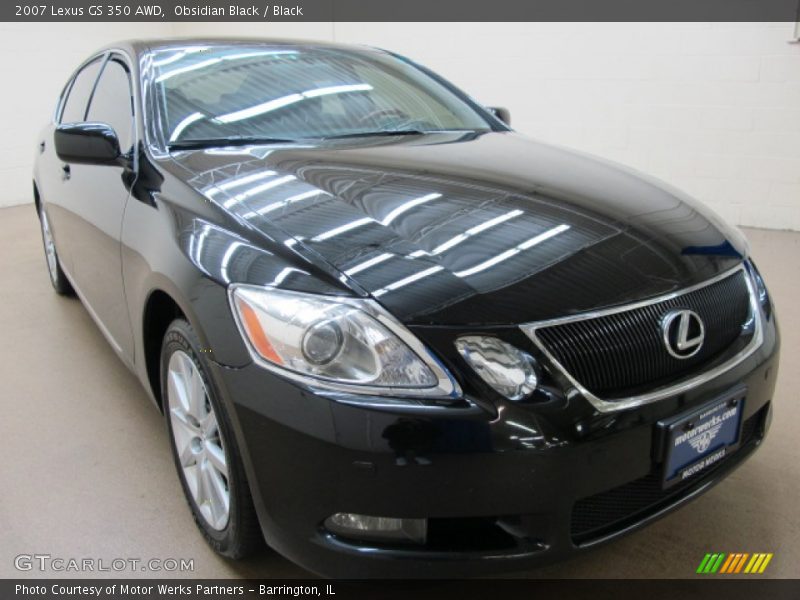 Obsidian Black / Black 2007 Lexus GS 350 AWD