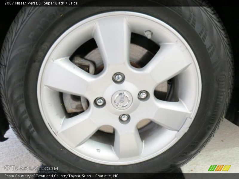 Super Black / Beige 2007 Nissan Versa S