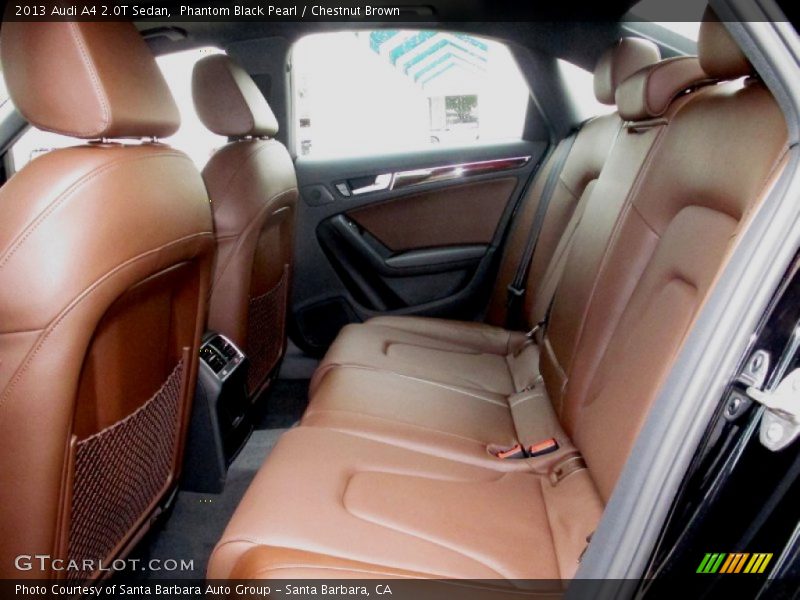 Phantom Black Pearl / Chestnut Brown 2013 Audi A4 2.0T Sedan