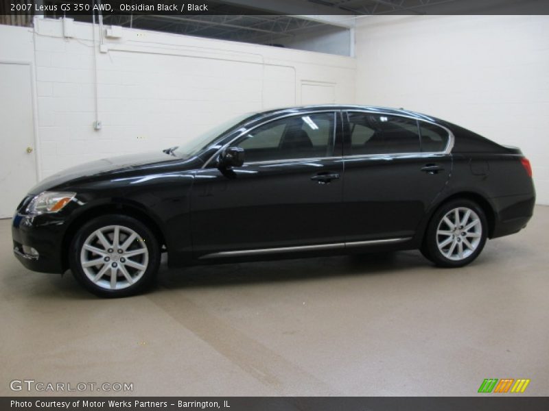 Obsidian Black / Black 2007 Lexus GS 350 AWD