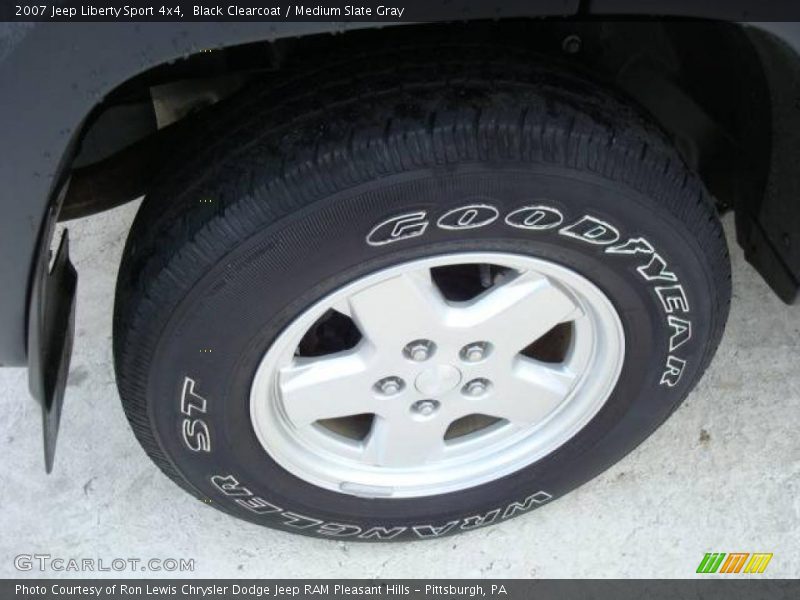 Black Clearcoat / Medium Slate Gray 2007 Jeep Liberty Sport 4x4