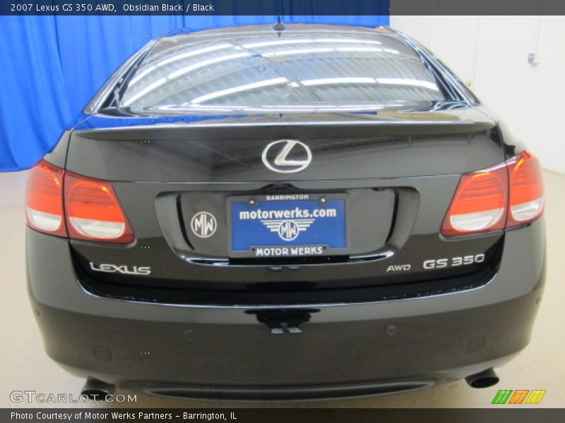 Obsidian Black / Black 2007 Lexus GS 350 AWD