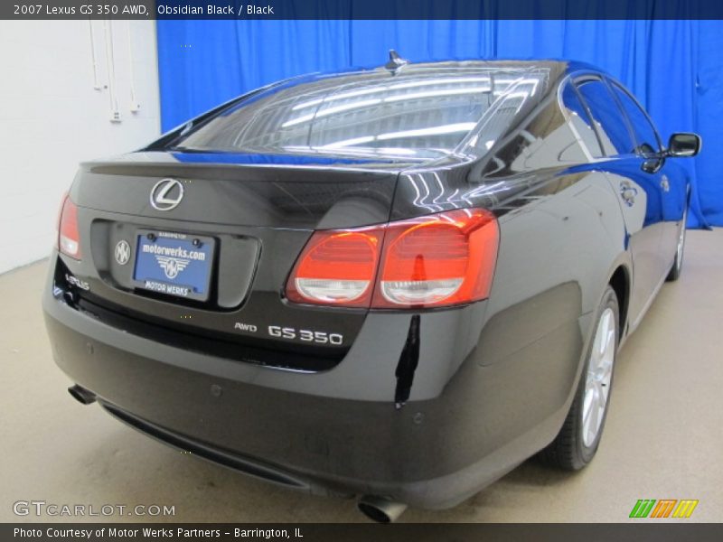 Obsidian Black / Black 2007 Lexus GS 350 AWD