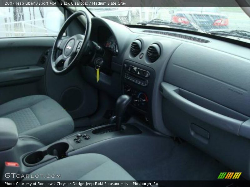 Black Clearcoat / Medium Slate Gray 2007 Jeep Liberty Sport 4x4