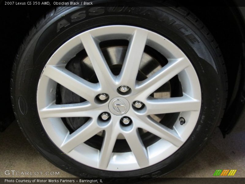 Obsidian Black / Black 2007 Lexus GS 350 AWD