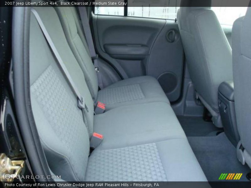 Black Clearcoat / Medium Slate Gray 2007 Jeep Liberty Sport 4x4