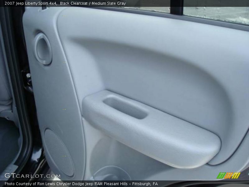Black Clearcoat / Medium Slate Gray 2007 Jeep Liberty Sport 4x4
