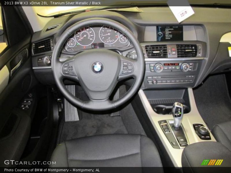 Titanium Silver Metallic / Black 2013 BMW X3 xDrive 28i