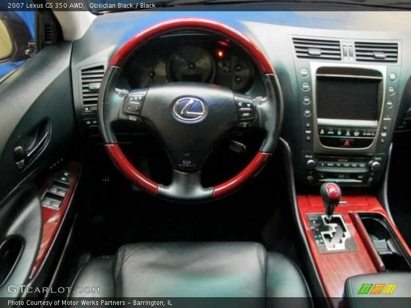 Obsidian Black / Black 2007 Lexus GS 350 AWD