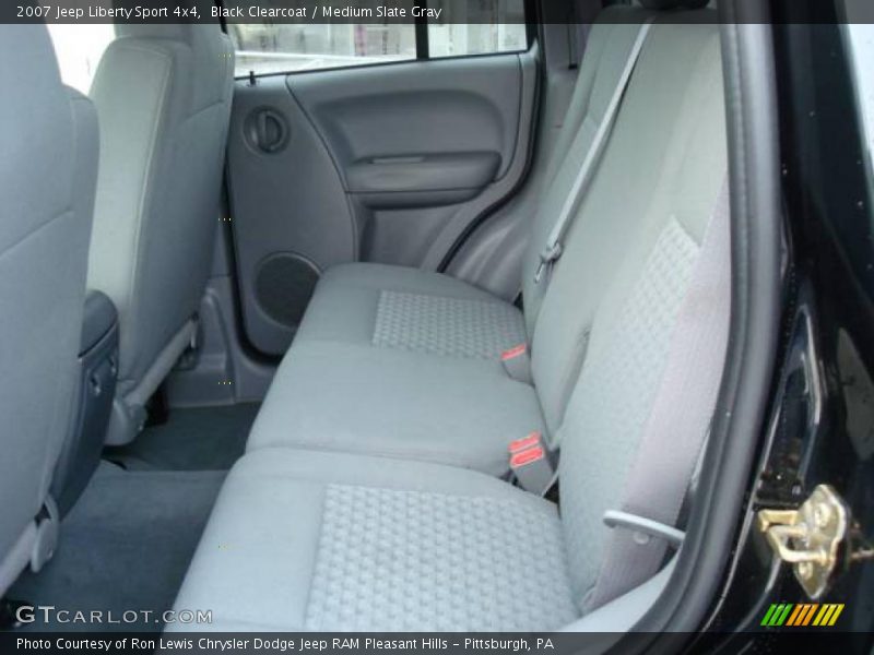 Black Clearcoat / Medium Slate Gray 2007 Jeep Liberty Sport 4x4