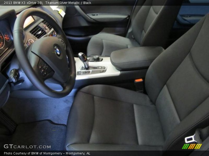 Titanium Silver Metallic / Black 2013 BMW X3 xDrive 28i