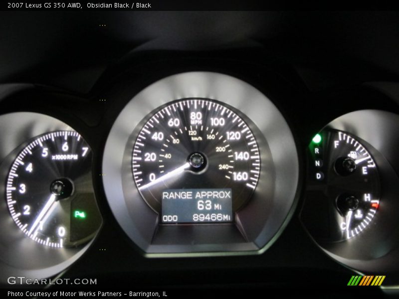Obsidian Black / Black 2007 Lexus GS 350 AWD