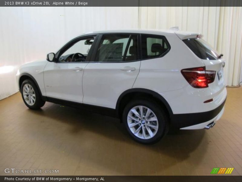 Alpine White / Beige 2013 BMW X3 xDrive 28i