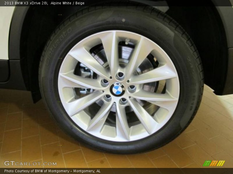 Alpine White / Beige 2013 BMW X3 xDrive 28i