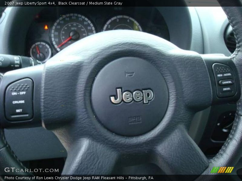 Black Clearcoat / Medium Slate Gray 2007 Jeep Liberty Sport 4x4