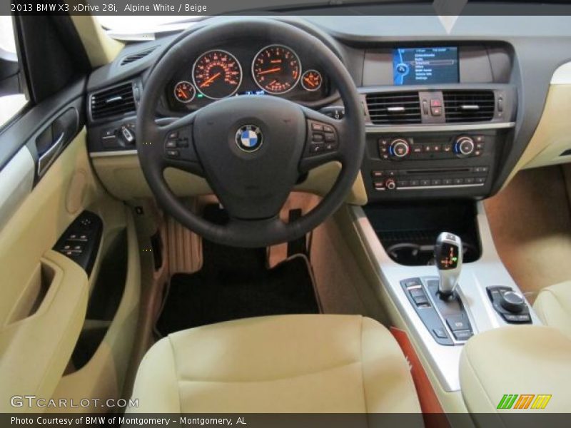 Alpine White / Beige 2013 BMW X3 xDrive 28i