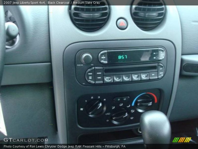 Black Clearcoat / Medium Slate Gray 2007 Jeep Liberty Sport 4x4