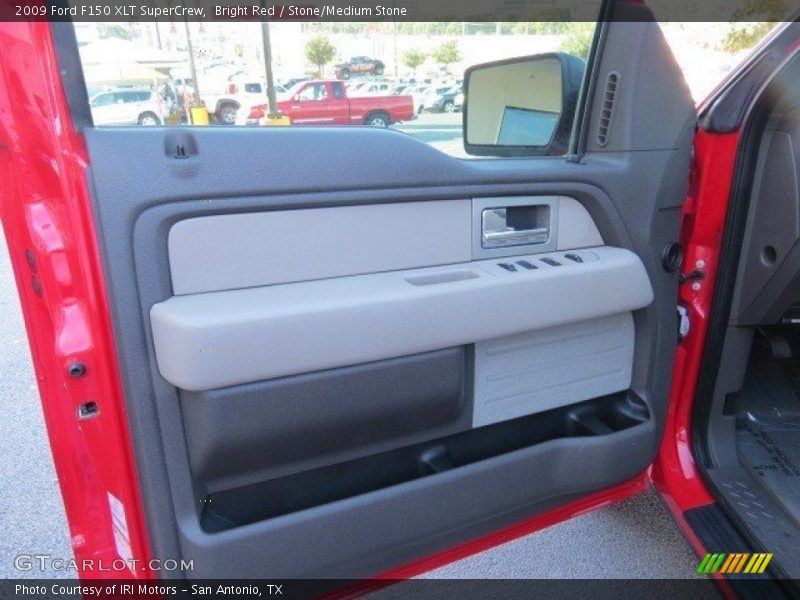 Bright Red / Stone/Medium Stone 2009 Ford F150 XLT SuperCrew