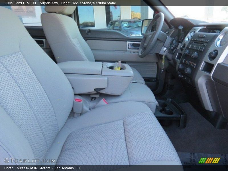 Bright Red / Stone/Medium Stone 2009 Ford F150 XLT SuperCrew