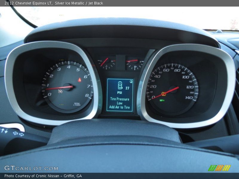 Silver Ice Metallic / Jet Black 2012 Chevrolet Equinox LT