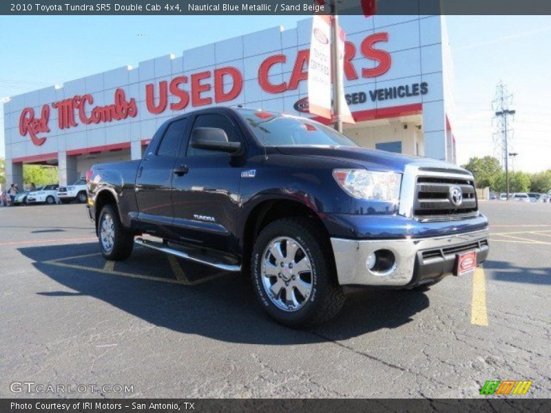 Nautical Blue Metallic / Sand Beige 2010 Toyota Tundra SR5 Double Cab 4x4