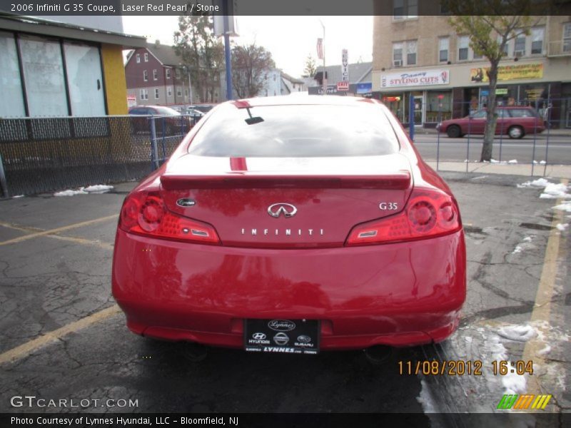 Laser Red Pearl / Stone 2006 Infiniti G 35 Coupe