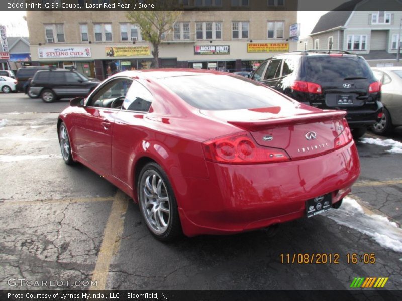 Laser Red Pearl / Stone 2006 Infiniti G 35 Coupe