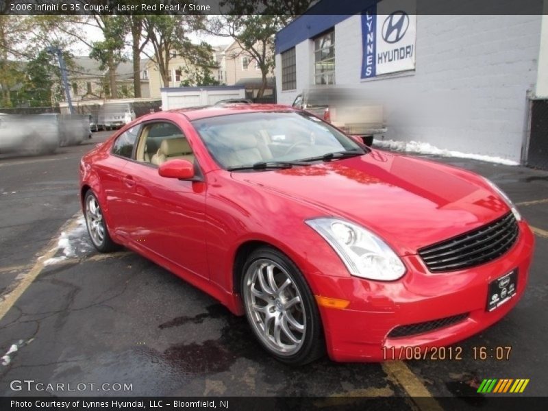 Laser Red Pearl / Stone 2006 Infiniti G 35 Coupe