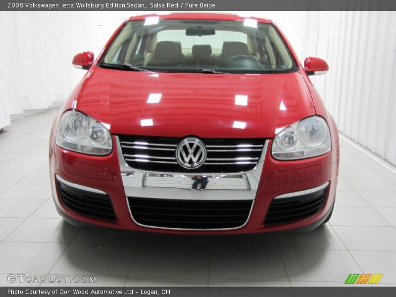 Salsa Red / Pure Beige 2008 Volkswagen Jetta Wolfsburg Edition Sedan