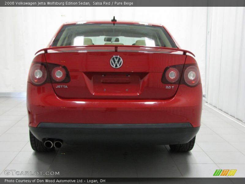 Salsa Red / Pure Beige 2008 Volkswagen Jetta Wolfsburg Edition Sedan
