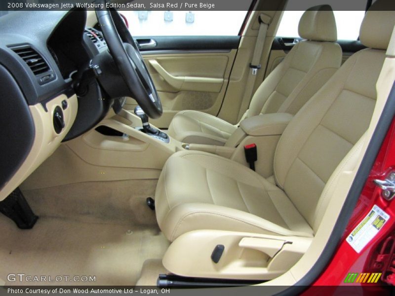 Salsa Red / Pure Beige 2008 Volkswagen Jetta Wolfsburg Edition Sedan
