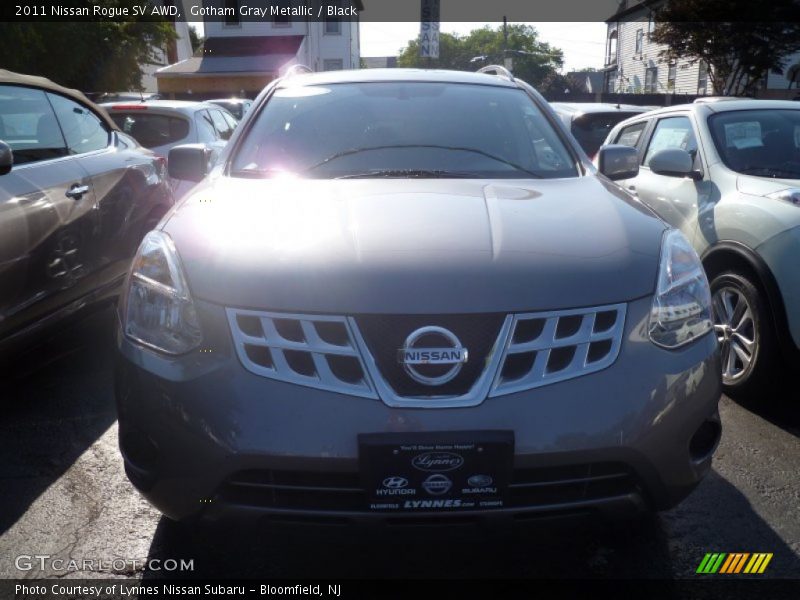 Gotham Gray Metallic / Black 2011 Nissan Rogue SV AWD
