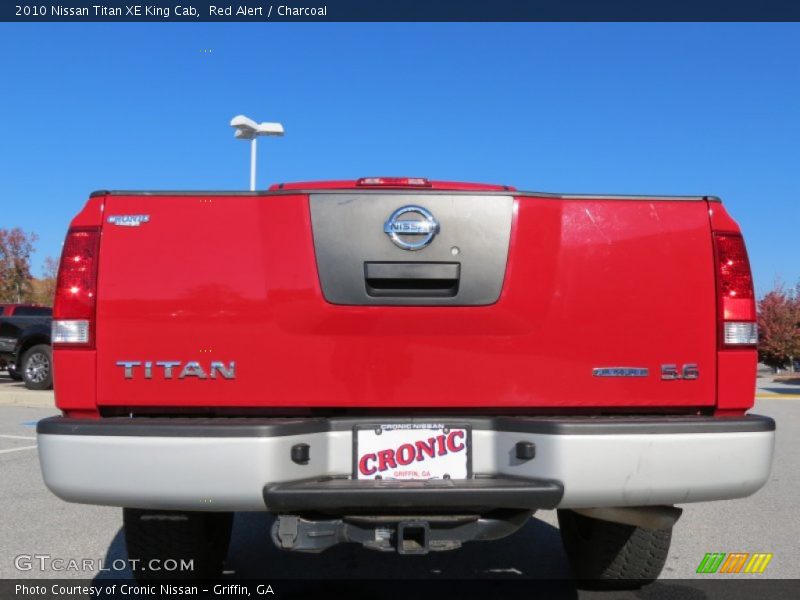 Red Alert / Charcoal 2010 Nissan Titan XE King Cab