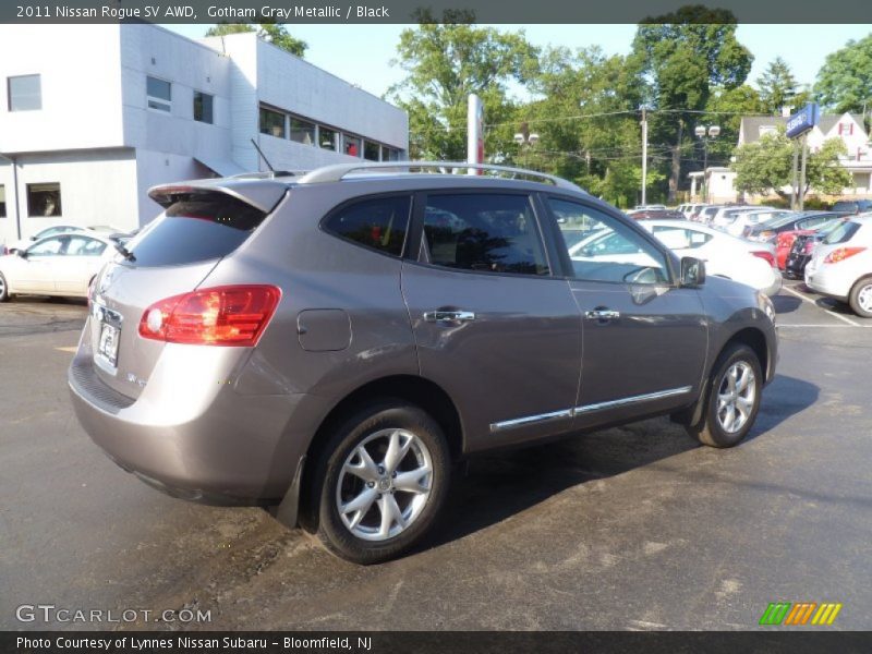 Gotham Gray Metallic / Black 2011 Nissan Rogue SV AWD