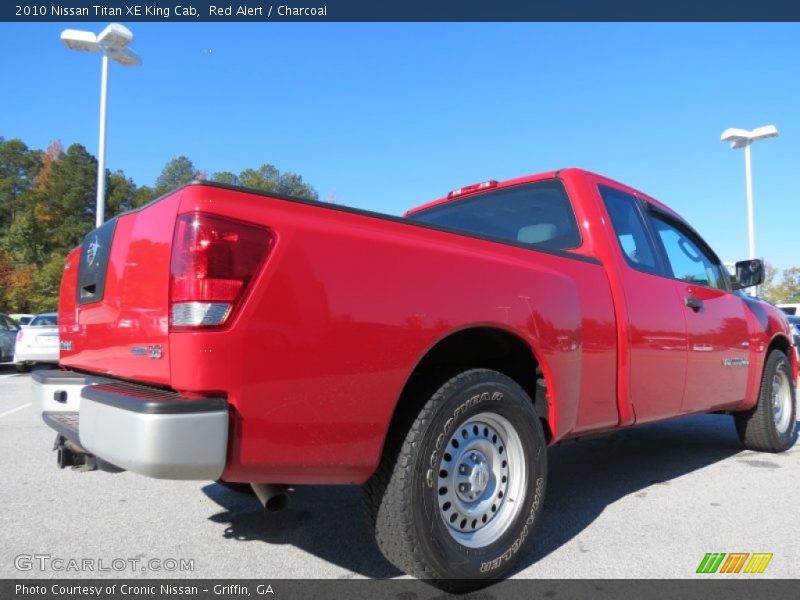 Red Alert / Charcoal 2010 Nissan Titan XE King Cab