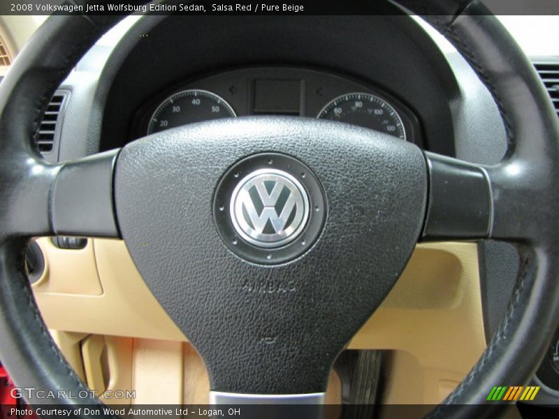 Salsa Red / Pure Beige 2008 Volkswagen Jetta Wolfsburg Edition Sedan