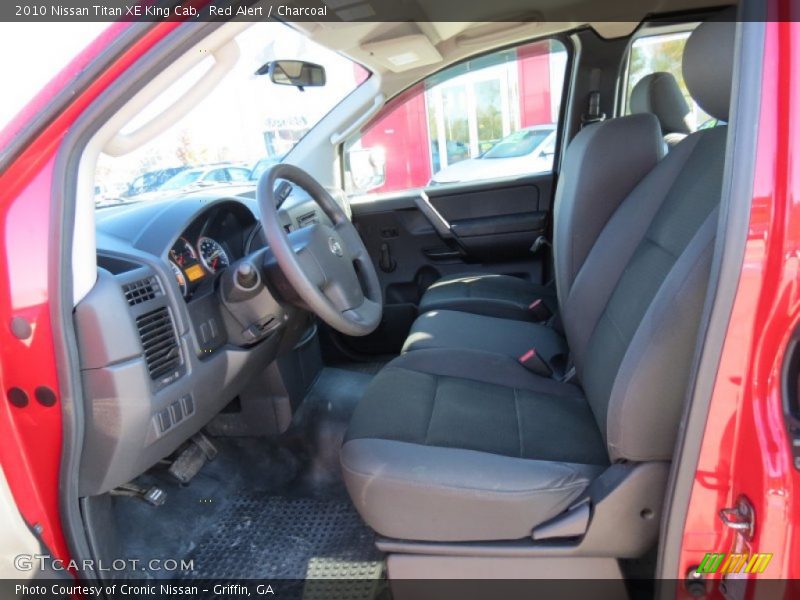 Red Alert / Charcoal 2010 Nissan Titan XE King Cab