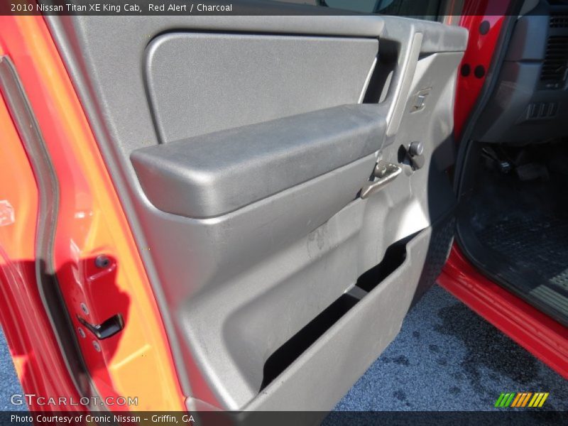 Red Alert / Charcoal 2010 Nissan Titan XE King Cab