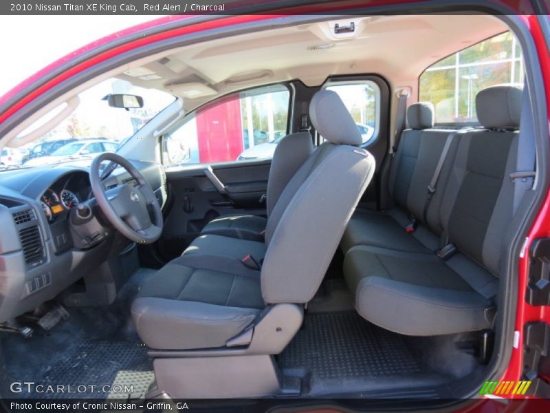 Red Alert / Charcoal 2010 Nissan Titan XE King Cab