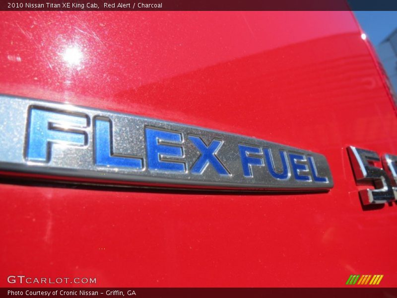 Red Alert / Charcoal 2010 Nissan Titan XE King Cab