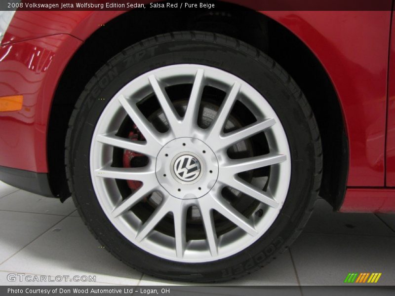 Salsa Red / Pure Beige 2008 Volkswagen Jetta Wolfsburg Edition Sedan