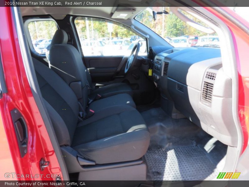 Red Alert / Charcoal 2010 Nissan Titan XE King Cab